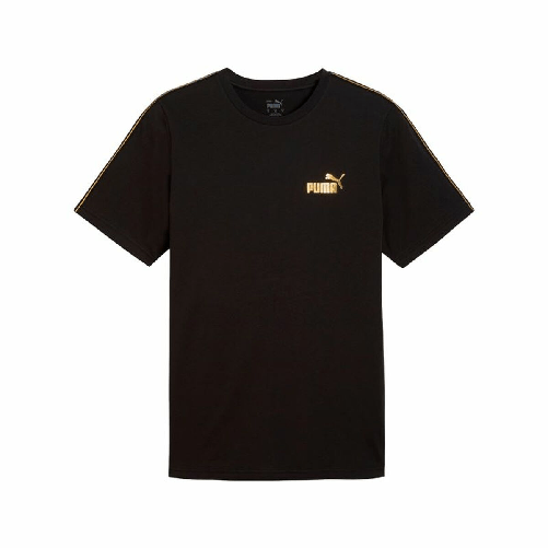 Puma Maglia a Maniche Corte Uomo Puma Ess Tape Minimal Gold
