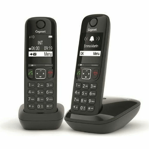 Gigaset AS690 Duo Telefono analogico/DECT Nero Gigaset Telefono Fisso Gigaset L36852-H2816-N101 Nero