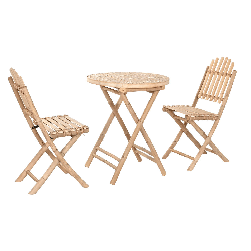 Home ESPRIT Tavolo con 2 sedie Home ESPRIT 61 x 61 x 73 cm