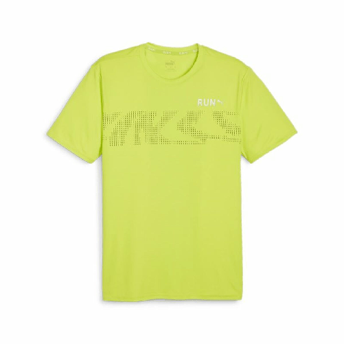 Maglia a Maniche Corte Uomo Puma RUN FAVORITE S GRA Verde Chiaro