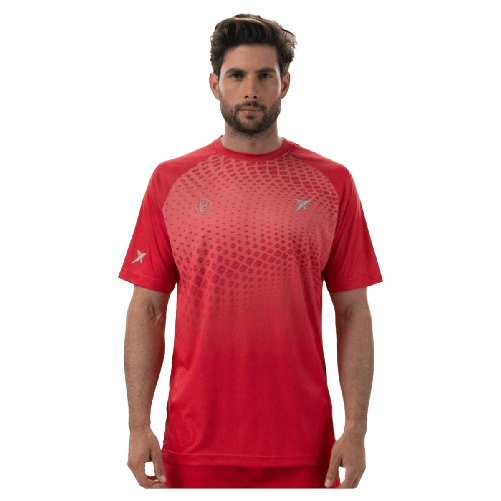 Drop Shot Maglia a Maniche Corte Uomo Drop Shot Benara Arancio Padel