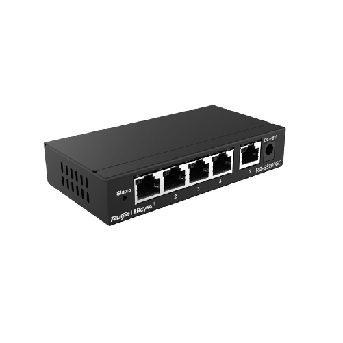 10Pos Ruijie Networks RG-ES205GC switch di rete Gestito L2 Gigabit Ethernet (10/100/1000) Nero Ruijie Networks Switch Ruijie Networks