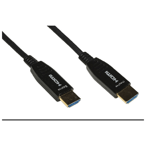 Cavo link hdmi 2.0 to hdmi, m/m, 50mt, aoc fibra ottica ibrido, hdcp, arc, edid 4k - 60hz, 4:4:4, nero, lkchd50f