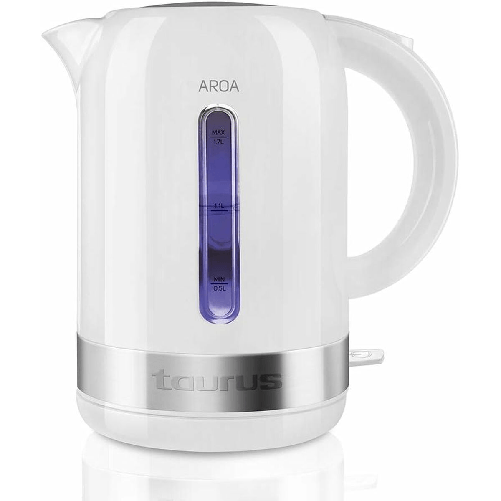 Taurus Aroa bollitore elettrico 1,7 L 2200 W Argento, Bianco Taurus Bollitore Taurus AROA 2200 W 1,7 L