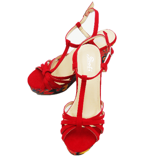Scarpe estive zeppa colorate aperte alte nere rosse sandali mare 38 nero