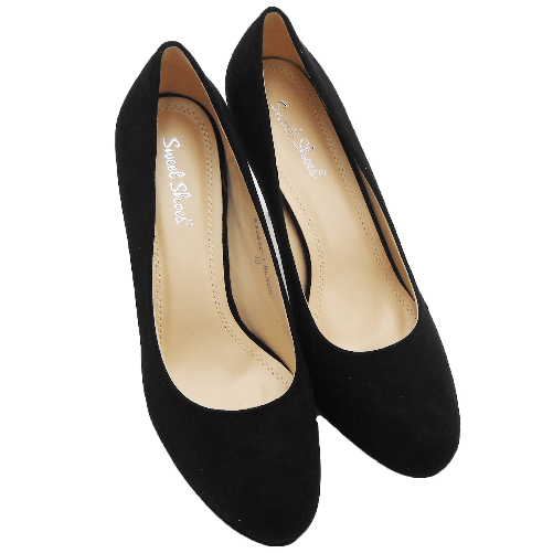 Scarpe tacchi a spillo nere scamosciate eleganti donna decolte moda sexy 40 Scarpe tacchi a spillo nere scamosciate eleganti donna decolte moda sexy 3