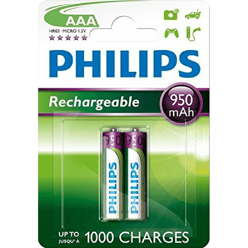 Philips Batterie Ricaricabili Philips R03B2A95/10 1,2 V AAA (2 Unità)