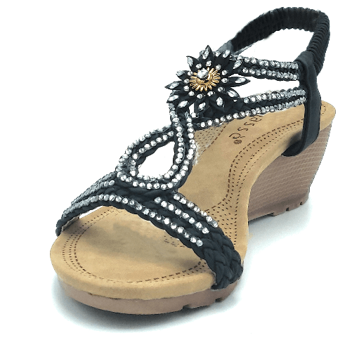 Sandali scarpe aperte estive mare comode donna basse eleganti calzature 38 blu Sandali scarpe aperte estive mare comode donna basse eleganti calzature