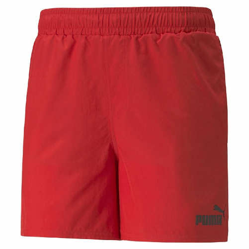 Puma Pantaloni Corti Sportivi da Uomo Puma Ess+ Tape Rosso