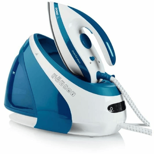 Domo DO1022S ferro da stiro a caldaia 3000 W 1,8 L Piastra in Ceramica Blu, Bianco DOMO Ferro DOMO