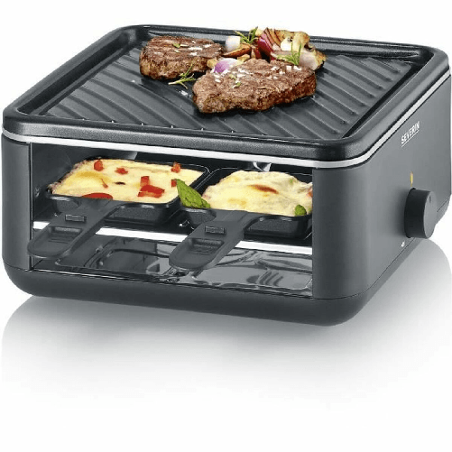 Severin RG 2360 griglia per raclette 4 persona(e) 800 W Nero Severin Piastra Grill Severin RG2360 Nero 24 x 24 cm