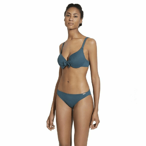 Ysabel Mora Slip Ysabel Mora Liscio Verde Bikini Azzurro
