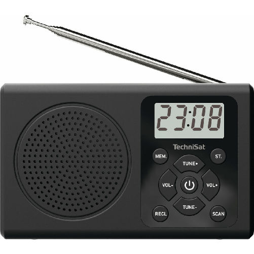 Elbe TechniSat TRAVELRADIO 300 Portatile Digitale Nero ELBE Radio Portatile ELBE 76-5018-00 Nero