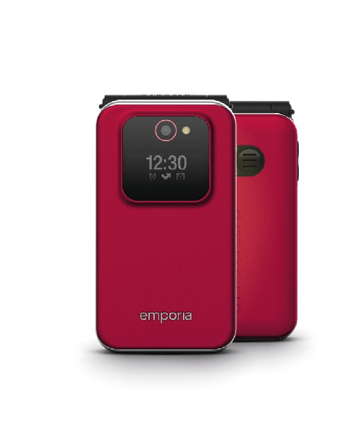 Emporia JOY 7,11 cm (2.8") 113 g Nero, Rosso Telefono di livello base Emporia Joy Telefono Facile 2G Nero e Rosso