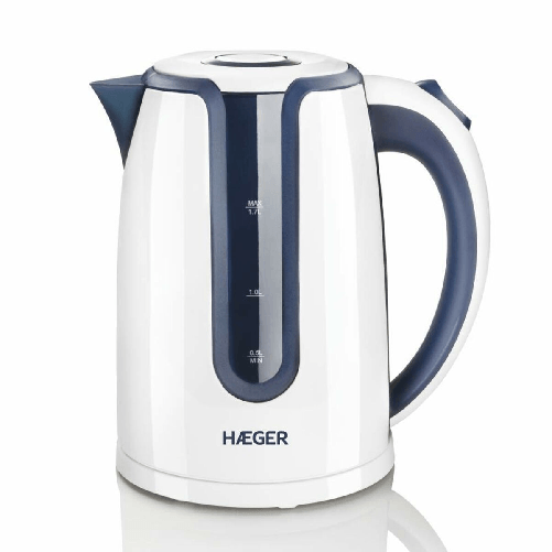 Haeger EK-22B.018A bollitore elettrico 1,7 L 2200 W Blu, Bianco Haeger Bollitore Haeger EK-22B.018A 1,7 L 2200W Bianco 2200 W 1,7 L