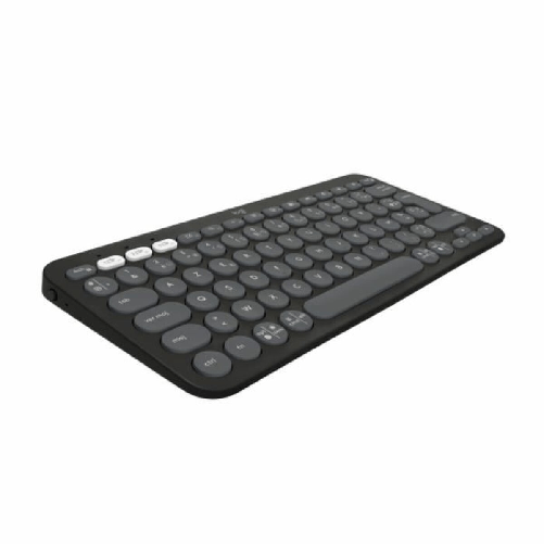 Logitech Tastiera Bluetooth con Supporto per Tablet Logitech K380 Francese Grigio Grafite Grigio scuro