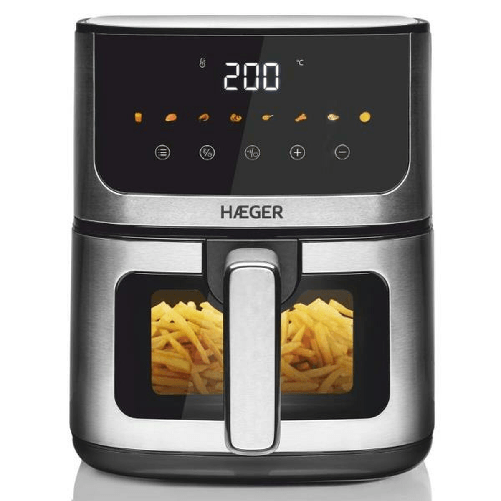 Haeger Friggitrice ad Aria Haeger Magic Window Grigio 1400 W