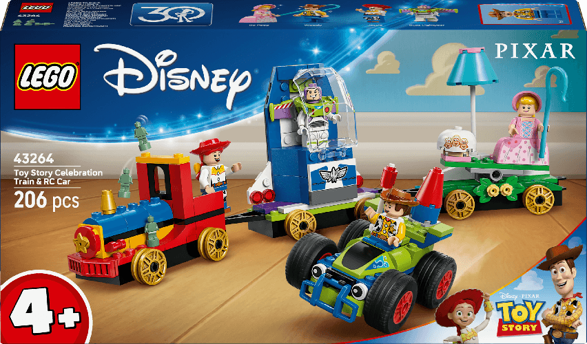 Lego Toy Story: Treno e Auto RC celebrativi - Lego Disney 43264 LEGO Toy Story: Treno e Auto RC celebrativi