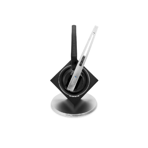 EPOS | SENNHEISER IMPACT DW Office USB ML - EU Auricolare Wireless A clip, A Padiglione, Passanuca Ufficio Nero, Argento Epos Auricolari con Microfono