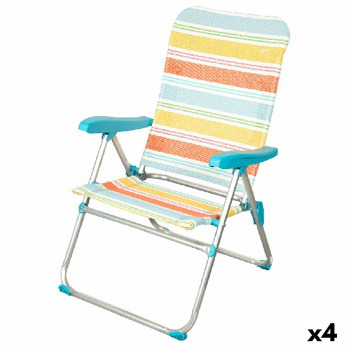 Aktive Sedia da Spiaggia Aktive 48 x 95 x 65 cm (4 Unità)