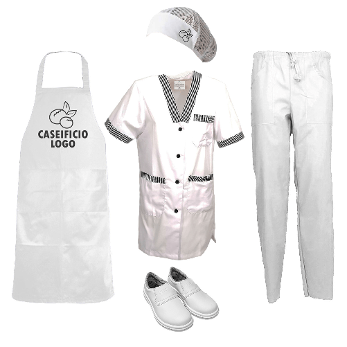 Divisa donna da lavoro Ideale per caseifici, laboratori e supermercati Personalizzabile con il tuo logo per un look professionale e su misura S blu Di