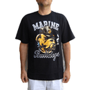Fratelliditalia.org Maglietta t shirt maniche corte nera cane stampa slim moda sportiva uomo fumo