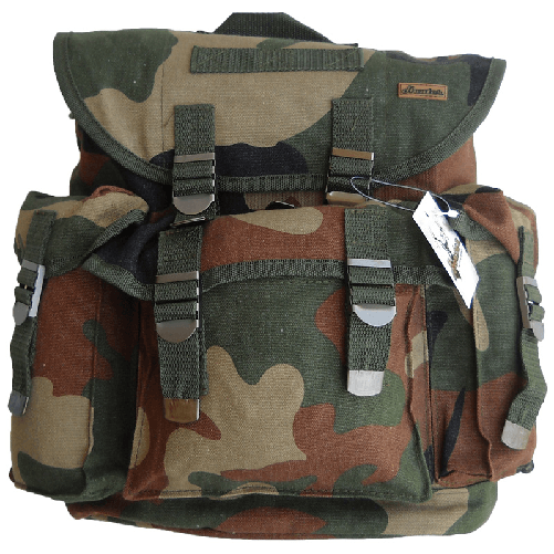 Fratelliditalia.org Zaino zainetto sacco 1806 tracolla regolabile tasche esterne fibbia per chiusura Colore verde