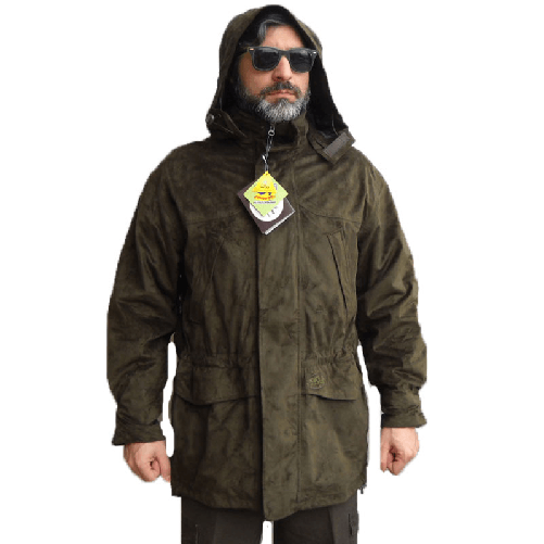 Parka giacca caccia scamosciata scamosciato impermeabile uomo pesca montagna 56