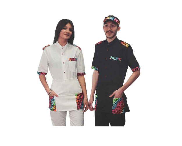 Camicia donna e uomo unisex maniche corte love me rubacuori chiosco bar ristorante 3 fantasie dalla xs alla xl bianco nera XL Nero Camicia donna e uom