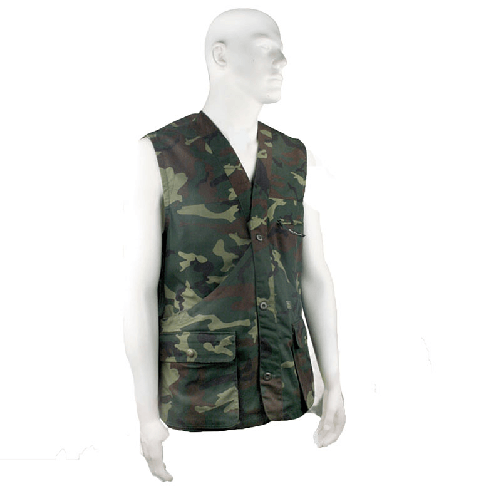 Fratelliditalia.org Gilet smanicato panciotto pesca caccia policotone multitasche mimetico uomo Colore Mimetico,Taglia XXL