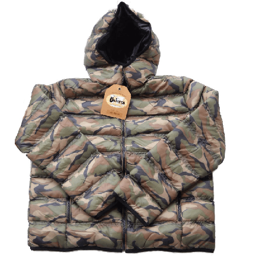 Giubbino bomber trapuntato impermeabile bambino bambina bimbo neve invernale verde XL