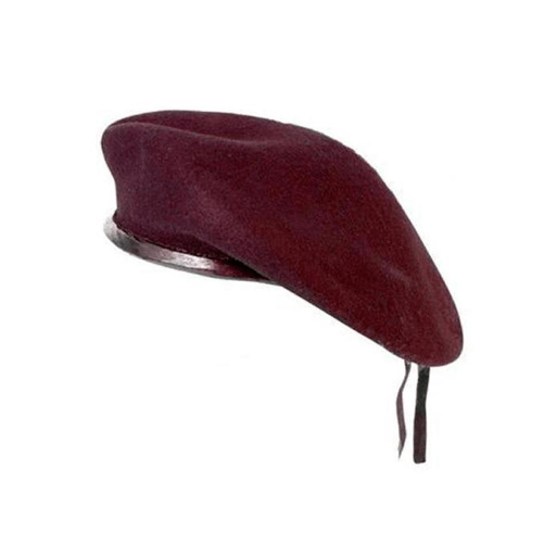 Basco cappello berretto cappellino francese bordeaux amaranto militare 54