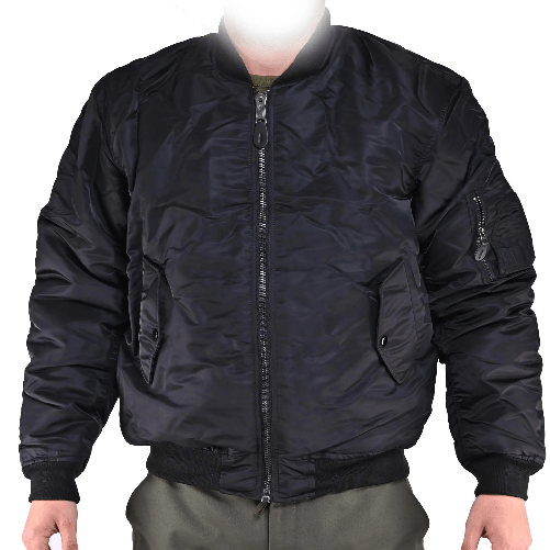 Bomber giubbotto giubbino imbottito antivento Due tasche anteriori caccia uomo M Nero Bomber giubbotto giubbino imbottito antivento Due tasche anterio