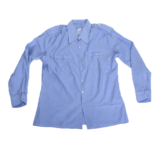 Fratelliditalia.org Camicia uomo militare aeronautica cotone manica lunga bottoni e tasche Taglia 14 1/2