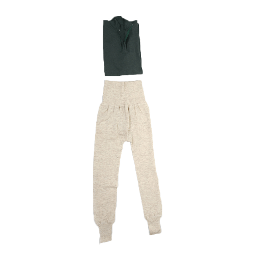 Completo intimo a.m. in lana due pezzi lupetto mezza zip e pantalone 46