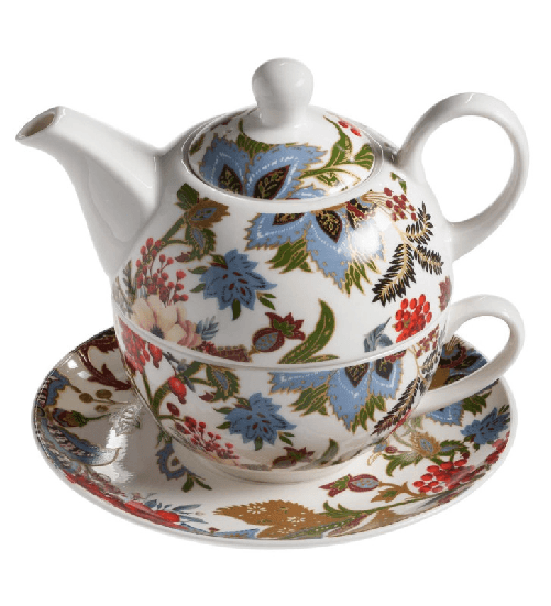 Galbiati Milano Galbiati Eden Natale, tea for one teiera con tazza e piatto