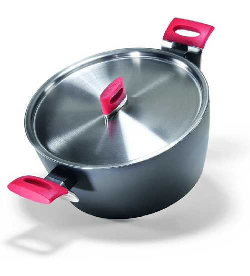 Moneta - Alluflon Moneta Maxima finegress, casseruola 2 manici cm 20 adatto ad induzione