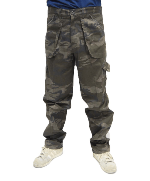 Fratelliditalia.org Pantaloni pantalone uomo cargo mimetico camo caccia tasconi cotone sfoderato Taglia 46
