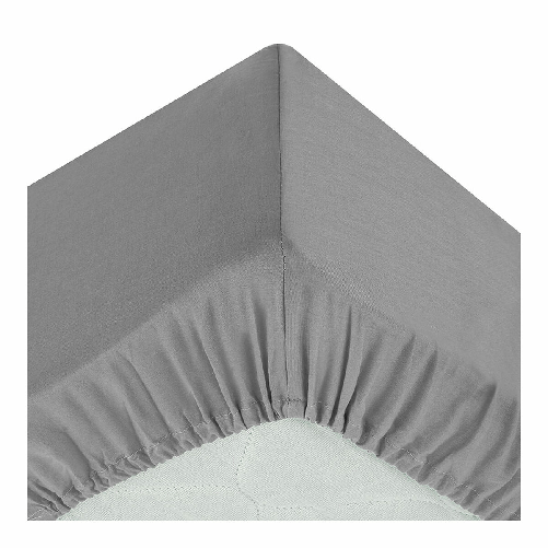 Atmosphera Lenzuolo con angoli aderenti Atmosphera Grigio (90 x 190 cm)