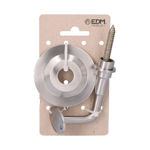EDM Product Supporto per Ringhiera EDM 85580 Argentato Acciaio Spiga