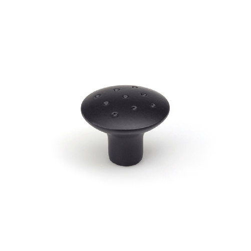 Pomo Rei e774g Nero Metallo Ø 35 x 29 mm (2 Unità)