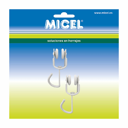 Puleggia per tende Micel TLD18 Interno Bianco 2 Unità