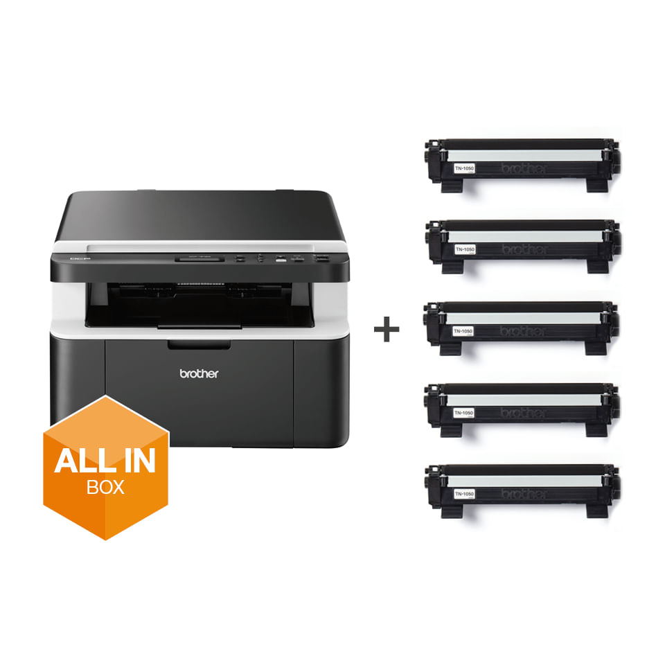 Brother DCP-1612W Stampante Multifunzione Laser Wi-Fi con 5 Toner TN1050 Inclusi Brother DCP-1612WVB stampante multifunzione Laser A4 2400 x 600 DPI 2
