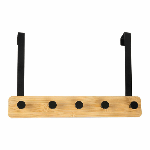 Andrea House Appendiabiti per Porte Andrea House ax72099 Nero Metallo 38 x 25 cm