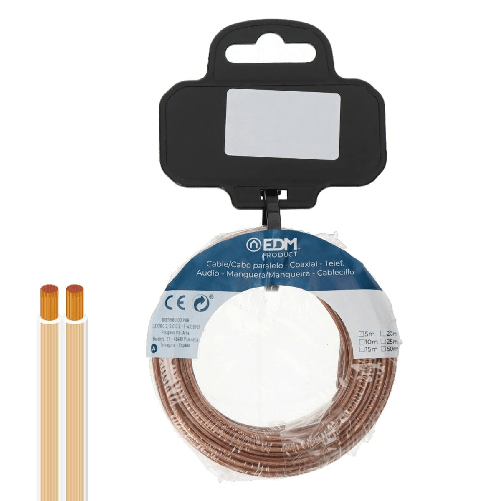 EDM Product Cavo parallelo piatto EDM 28718 Trasparente 10 m 2 x 0,75 mm