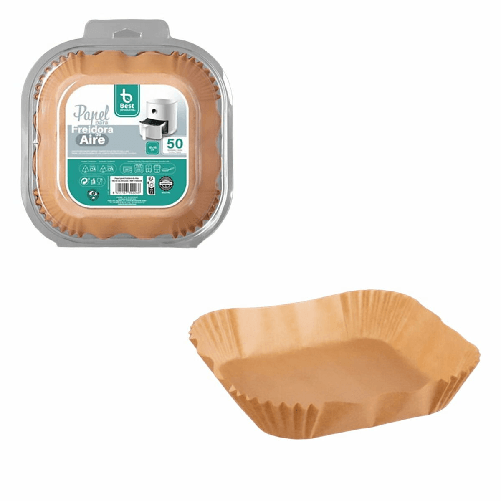 Best Products Green Carta per friggitrice ad aria Best Products Green 730226 16 x 16 x 4,5 cm Quadrato 50 Unità