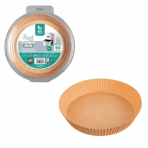 Best Products Green Carta per friggitrice ad aria Best Products Green 730227 20 cm Rotondo 50 Unità Best Products Green Carta per friggitrice ad ar