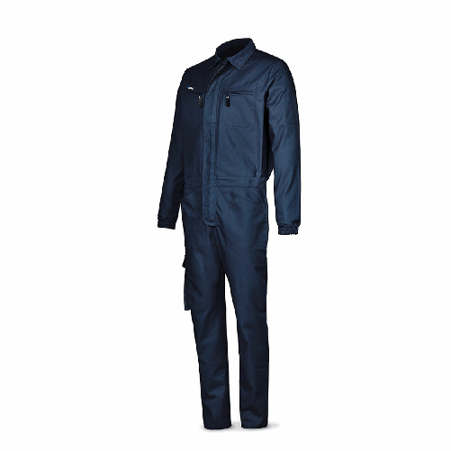 BigBuy Fashion Tuta Elegante The Safety Company Blu Marino 100 % cotone