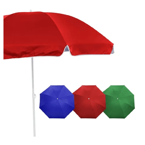 TrAdE Shop Traesio Ombrellone Spiaggia Mare Da 180 Cm Tinta Unita Regolabile Con Sacca Trasporto 618405 -