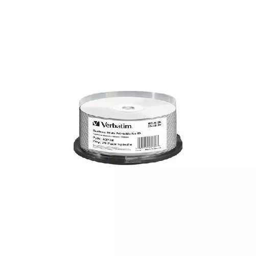 Verbatim Blu Ray Disc 6x 25gb 25 Pezzi Spindle Printable Siae Escl 10 25 Verbatim 43738 disco vergine Blu-Ray BD-R 25 GB 25 pz